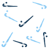 kleine Hockeyschläger blau