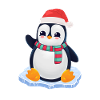 Pinguin Merry Christmas