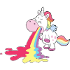 Unicorn poops rainbow Personalize