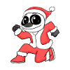 Panda de Noël