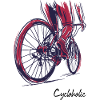 Cycloholic Vélo vélo dessin
