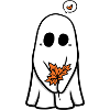 Halloween avec une feuille d’automne