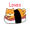 Sushi Anime Dog Kawaii Pet Girl Shiba Inu