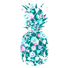 Bunte Ananas