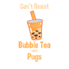 Boba Tea kawaii Pug Saying