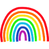 Regenbogen bunt