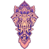 Ganesh god Hindu mandala