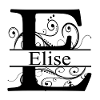 Monogramme avec le prénom Elise