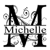 Monogramme avec le prénom Michelle