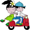 Scooter Couple – Journey with Moped