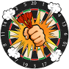 Dartboard Comic Boom