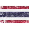 Flag Thailand Flag Grunge Retro Vintage