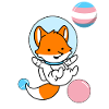 Fuchs Astronaut Trans Pride