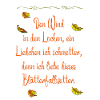 Pudel Herbst fallende Blätter - Blätterfallwetter