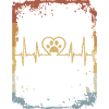 Heartbeat Dog Retro