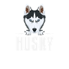 Husky souriant