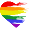 LGBTQ Heart Love Heart