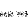 Sign Language Love You