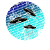 ufos blue black