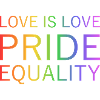 PRIDE - LOVE IS LOVE - EQUALITY