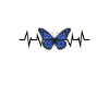 Blue Butterfly Heartbeat