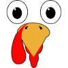 Thanksgiving Turkey Face Gift