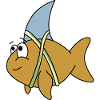 Fish with shark fin