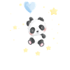 Space Panda With Stars