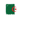 Algérie Battements de cœur Drapeau Algérie vintage
