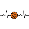 Herzschlag Basketball Leidenschaft