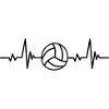 Heartbeat Volleyball Sport