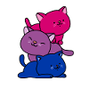Bisexual Pride Cats