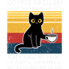 Divertente citazione del caffè gatto con tazza di caffè divertente