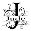 Monogramme avec le prenom Jade