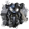 Sports motorcycle black