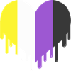 Tropfendes Nonbinary Herz Nonbinary Pride