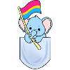 Éléphant en poche Pan Pride