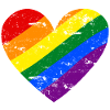 Cœur arc-en-ciel