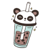 Panda Bubble Tea Pandabär Bubbletea