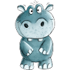 Blue Hippo I Wildlife Comic