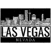 Las Vegas Skyline Noir Blanc