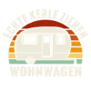 Echte Kerle ziehen Wohnwagen