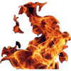 Abstract Flames on Black