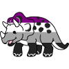Tricératops asexuels Ace Pride
