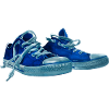 Blauer Sneaker Druck 