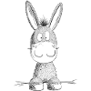 Happy Donkey I Animal Motif