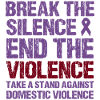 Domestic Violence Awareness Purple Ribbon