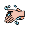 Eine Hand wäscht die andere Lustiges Sprichwort