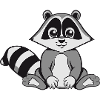 Raccoon friendly smile