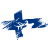 Finlande - Drapeau et rennes